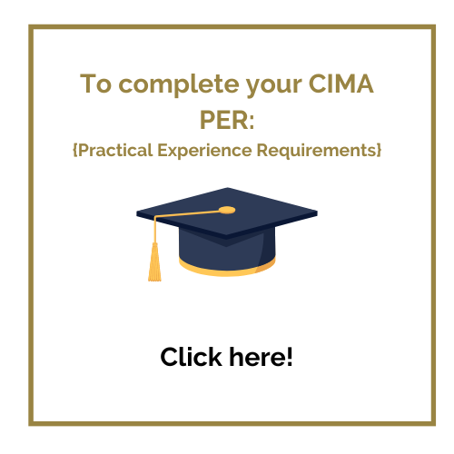 CIMA PER Practical Experience Requirements. Support course advice